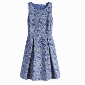 Stitch Fix 41 Hawthorn Jace Embroider Lace Dress blue white fit and flare